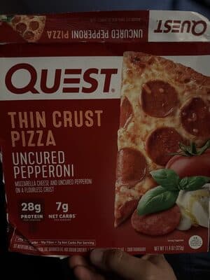 THIN CRUST PIZZA UNCURED PEPPERONI