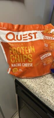 Tortilla Style Protein Chips Nacho Cheese Flavored