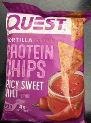 TORTILLA STYLE PROTEIN CHIPS SPICY SWEET CHILI FLAVOR