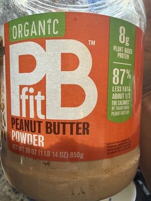 Organic fit PB Peanut Butter Powder