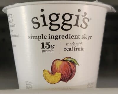 simple ingredient skyr PEACH