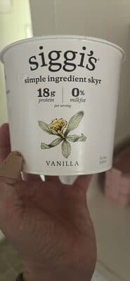 simple ingredient skyr vanilla