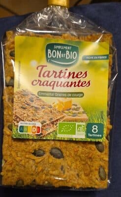 Tartines croquantes emmental graines de courges