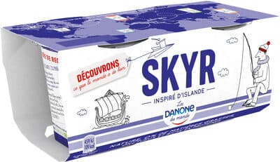 Danone skyr 140 g x 2 nature