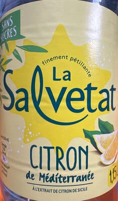 Eau minérale salveta citron