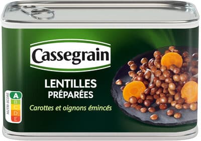 Lentilles préparées