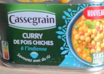 CURRY DE POIS CHICHES à l'indienne
