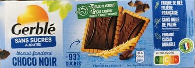 Biscuit fondant choco noir sans sucres ajoutés