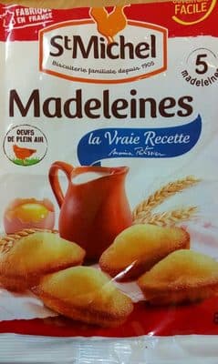 Madeleines aux œufs de poules élevées en plein air