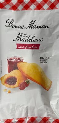 La madeleine cœur framboise