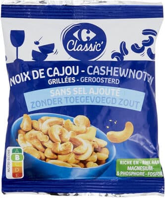 Noix de cajou sans sel ajouté