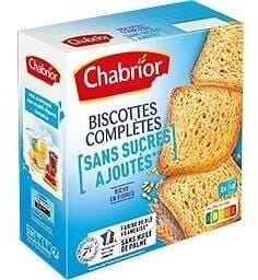 Biscottes complètes sans sucre ajouté
