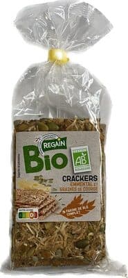 Crackers emmental et graines de courge x8 - BIO