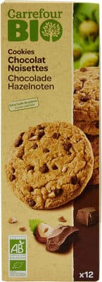 cookies bio chocolat noisette