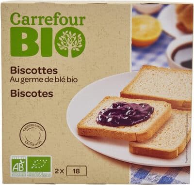 Carrefour Organic Wheat Germ Crispbread