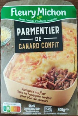 Parmentier de canard confit