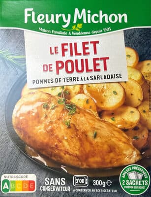Le Filet de Poulet et ses Pommes de Terre à la Sarladaise
