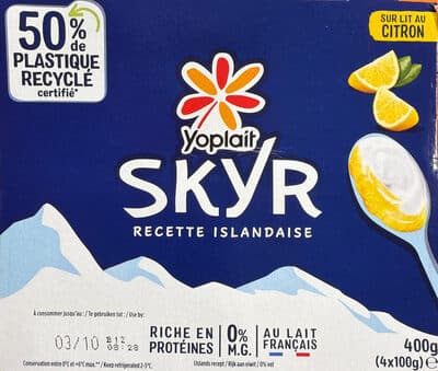 Skyr sur lit au citron