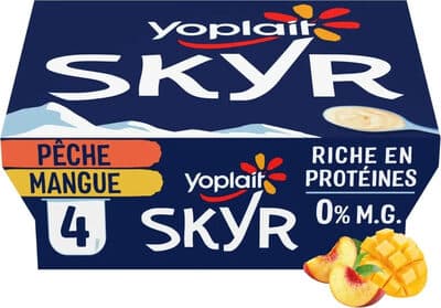 Skyr pêche et mangue