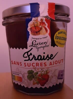 Confiture fraise sans sucre ajoutes