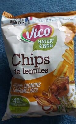 Chips de lentilles saveur oignons caramélisés