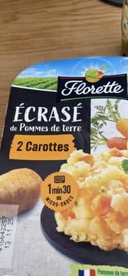 Écrasé de pommes de terre et carottes