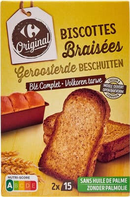 Braised rusks Wholemeal Wheat