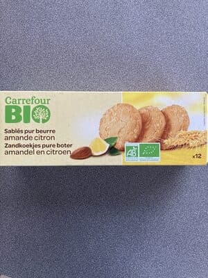 Sablés au beurre, amandes et citron