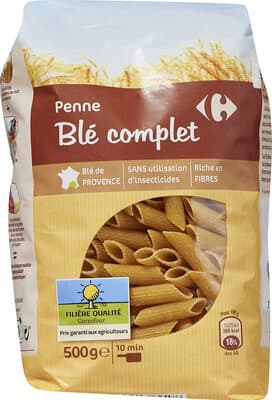 Pâtes Penne Blé Complet