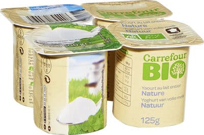 yaourt au lait entier nature