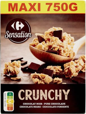 Crunchy dark chocolate