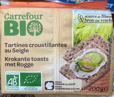 Carrefour Bio Rye Toasts