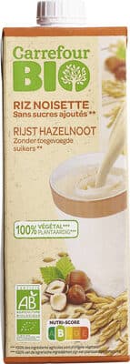 RIZ NOISETTE Sans sucres ajoutés**