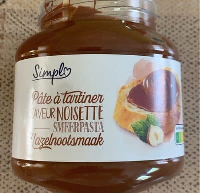Pâte à tartiner saveur noisette