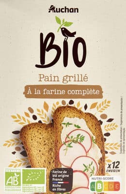 Pain grillé à la farine complète BIO