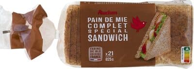 Pain de mie complet Grandes Tranches