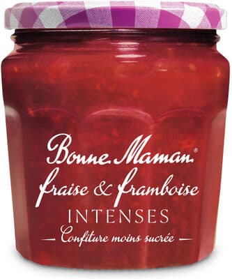 Confitures moins sucrée - Fraise & framboise intense