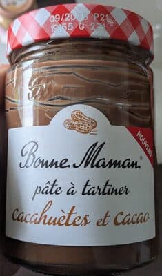 pâte à tartiner cacahuètes et cacao