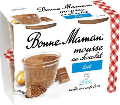 Mousse aux oeufs frais chocolat au lait