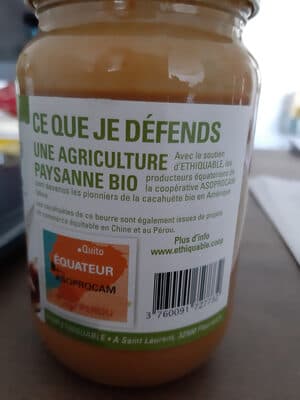 Beurre Bio Cacahuète