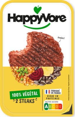 2 Steaks végétaux et gourmands