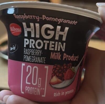 Raspberry-Pomegranate Milk Product