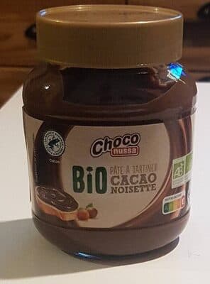 Pâte à tartiner cacao noisettes bio