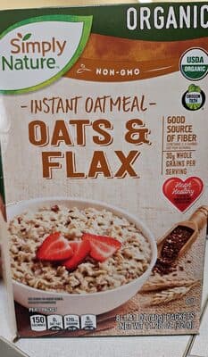 Instant Oatmeal Oats & Flax