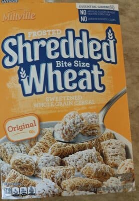 Frosted Shredded Wheat Bite Size Sweetened Whole Grain Cereal