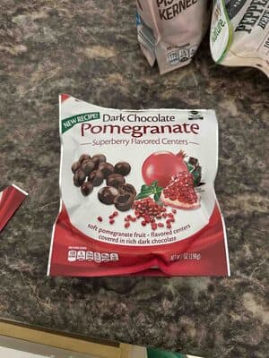 Dark Chocolate Pomegranate Superberry Flavored Centers