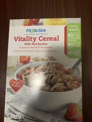 Vitality Cereal With Red Berries
