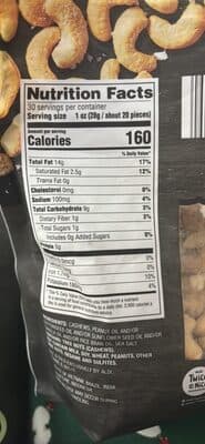 Deluxe Whole Cashews with Sea Salt