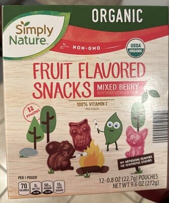 Fruit Flavored Snacks Mixed Berry