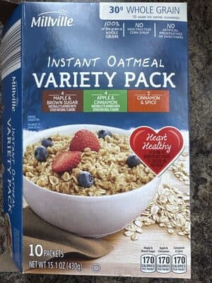 Instant Oatmeal Maple & Brown Sugar